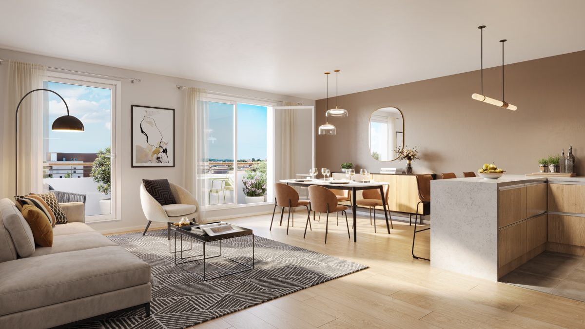 ATELIA - programme immobilier neuf Mantes-la-Ville (78) - Hors dispositif, Zone ANRU, Loi Jeanbrun, LLI, TVA 5,5%