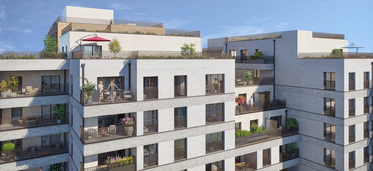 Gravure - programme immobilier neuf MONTROUGE (92) - TVA Nominale - LMNP NON GERE