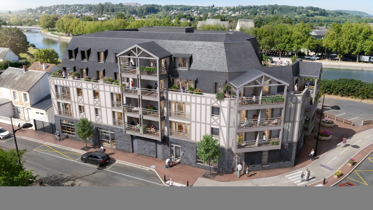 Le Halage - programme immobilier neuf TROUVILLE-SUR-MER (14) - TVA Nominale