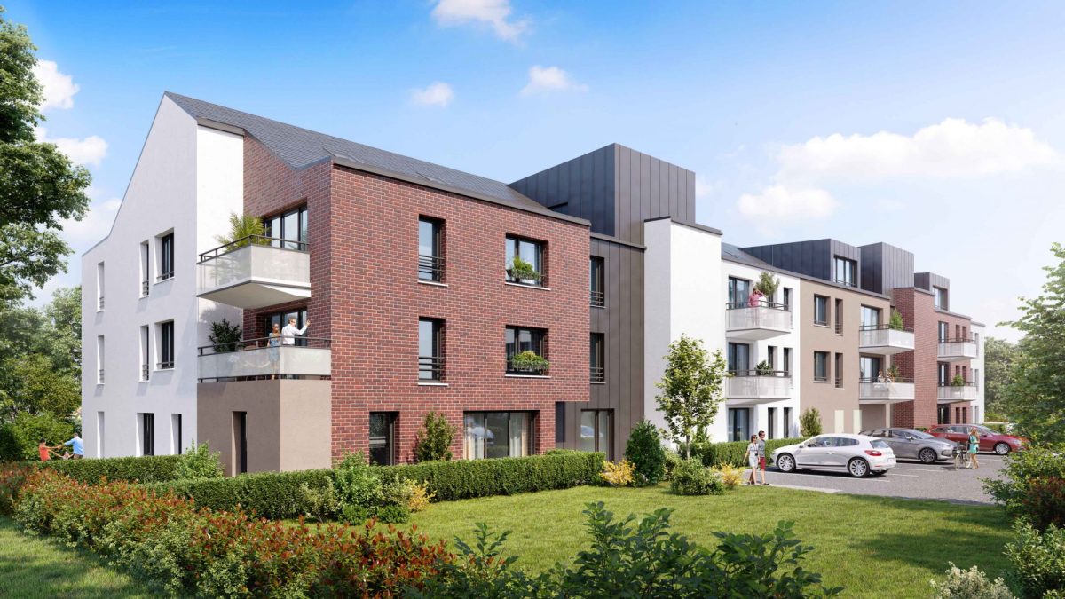 L'Ecrin Vert - programme immobilier neuf LE MESNIL ESNARD (76) - Investissement libre, JEANBRUN, LLI, Résidence principale / Résidence secondaire