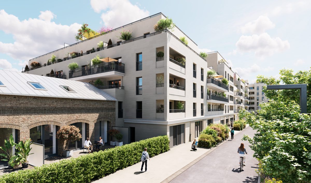 COUR PIVERT - programme immobilier neuf Aubervilliers (93) - TVA 5,5%, PTZ