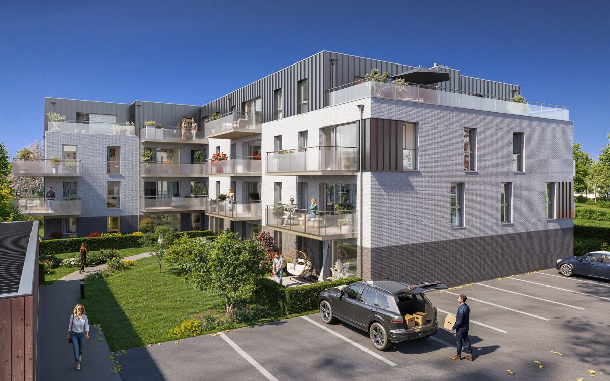 L'Express - programme immobilier neuf HAZEBROUCK (59) - TVA 5.5%, LLI TVA 10%, Jeanbrun