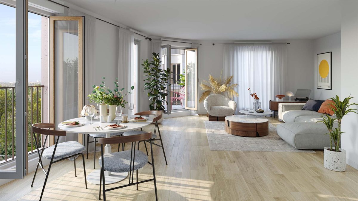 Les Jardins Kléber - programme immobilier neuf Pantin (93) - LLI, Jeanbrun, LMNP, PTZ, Prix standard, Patrimonial