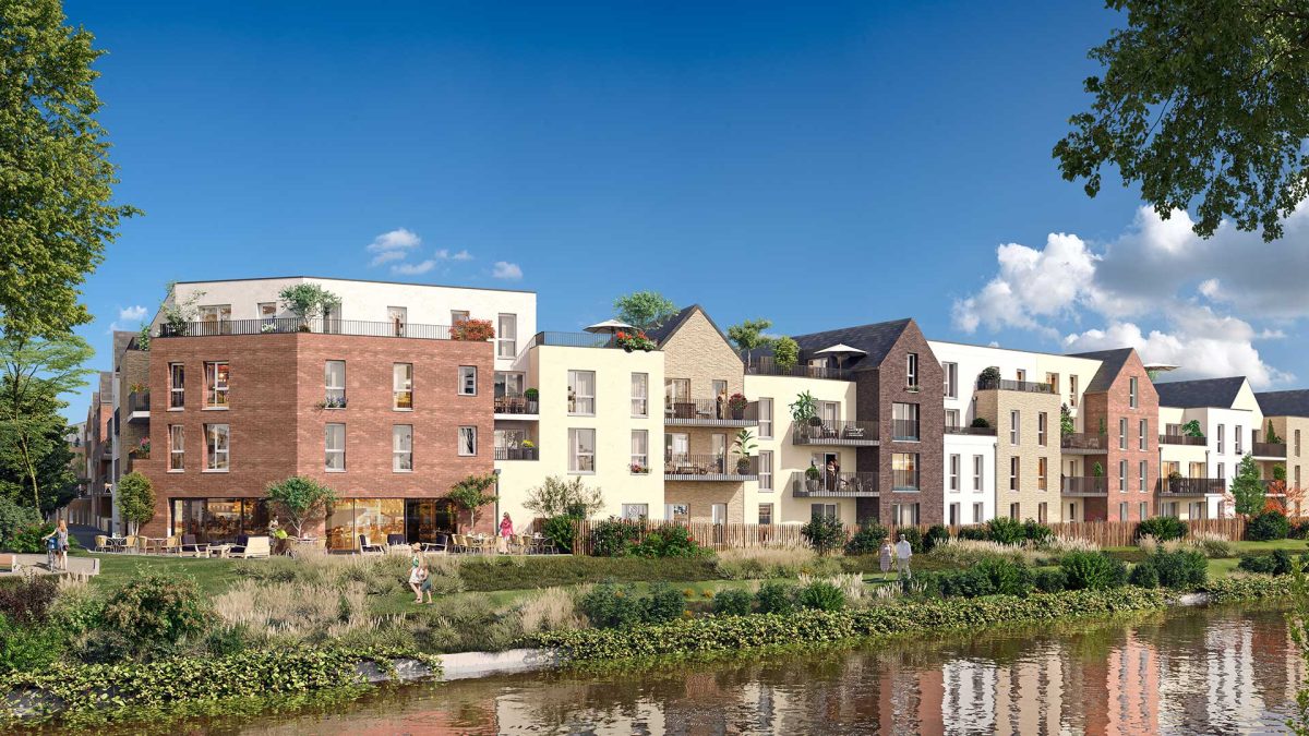 Les Berges de la Lys - programme immobilier neuf Armentières (59) - LLI, Jeanbrun, LMNP, Patrimonial, PTZ, Prix standard, TVA réduite (5,5 %)