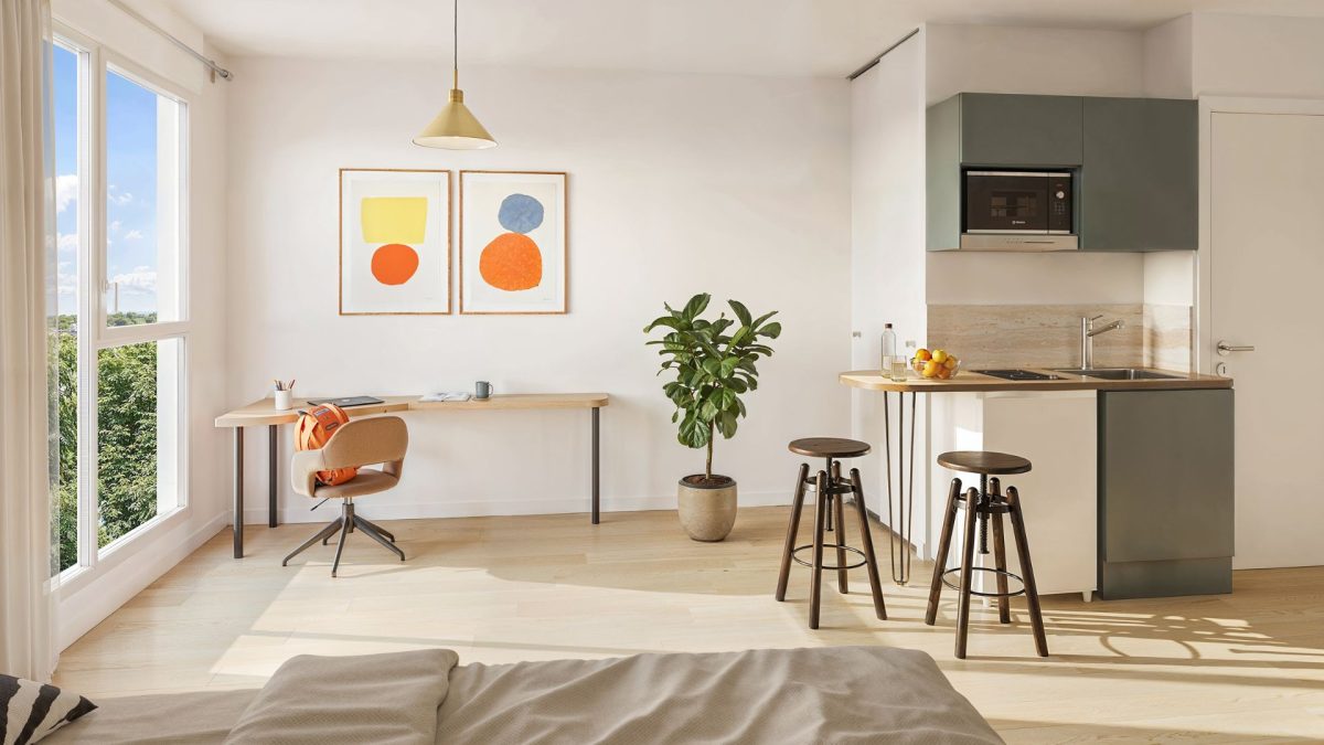 Studio 142 - programme immobilier neuf Angers (49) - LMNP géré