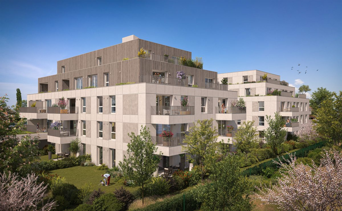 Les Jardins Sophoras - programme immobilier neuf Bischheim (67) - LLI