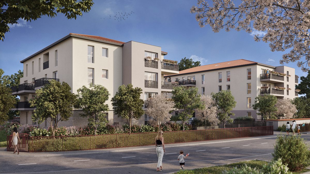 Le Clos des Amandiers - programme immobilier neuf Jassans Riottier (01) - LLI