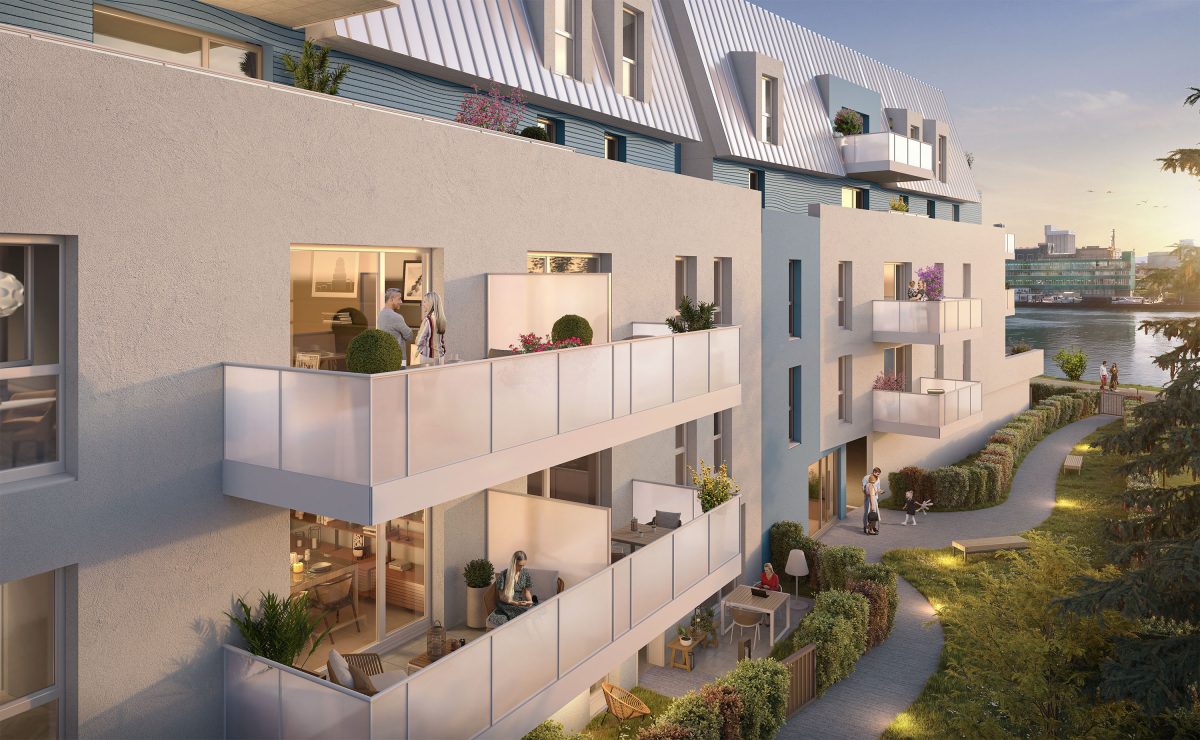 Au Fil de l'Eau - programme immobilier neuf Huningue (68) - Dispositif Jeanbrun