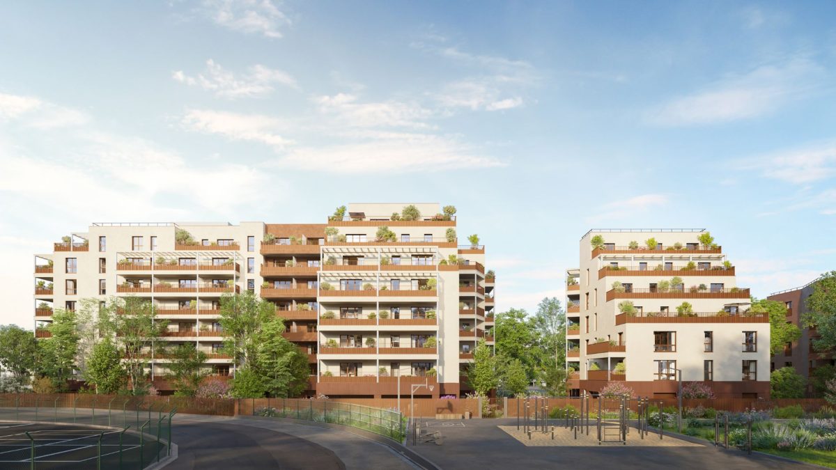 Nouvelle résidence - programme immobilier neuf Noisy-le-Sec (93) - Prix standard, TVA réduite (5,5 %), Bail Réel Solidaire, LMNP, PTZ