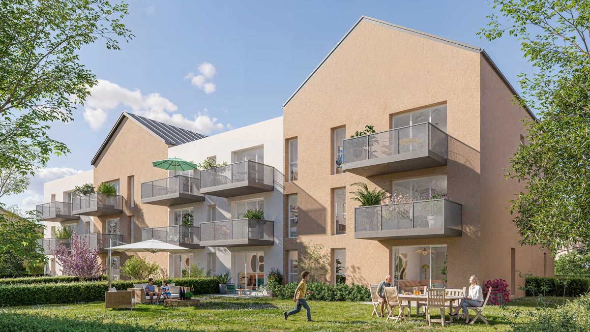 CÔTÉ BOURG - programme immobilier neuf LOUVERNE (53) - Dispositif LLI