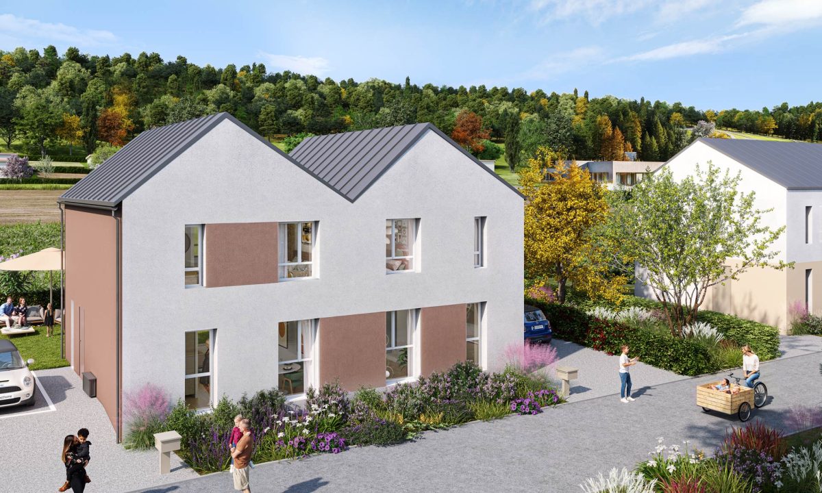 Les Jardins de la Cavée - programme immobilier neuf CAUDEBEC LES ELBEUF (76) - Dispositif LLI