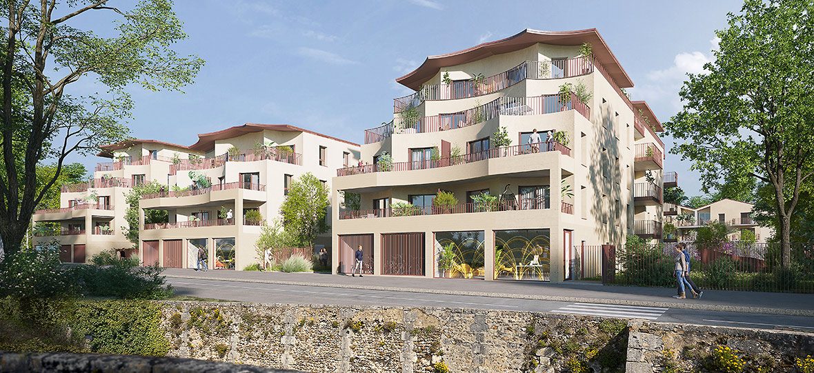 SCCV Caserne - Les Reflets de L'Eure - programme immobilier neuf CHARTRES (28) - LLI - TVA Nominale - LMNP NON GERE