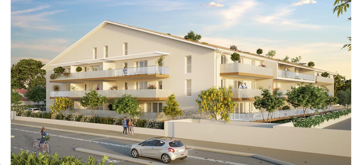 Les Embruns - programme immobilier neuf VALRAS-PLAGE (34) - LLI - TVA Nominale - LMNP NON GERE