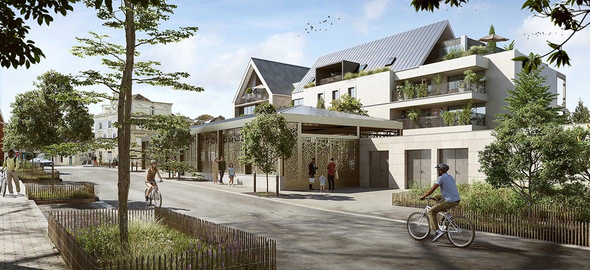 CARRE DES HALLES - programme immobilier neuf VOUVRAY (37) - TVA Nominale - LMNP NON GERE