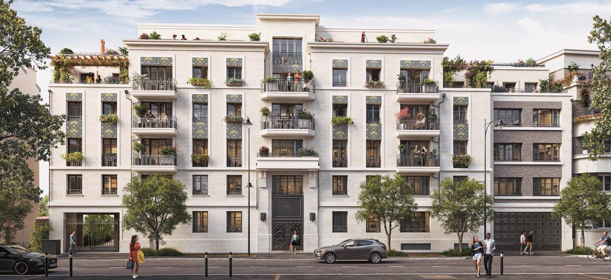 Villa Charleston - programme immobilier neuf MAISONS-ALFORT (94) - LLI - TVA Nominale - LMNP NON GERE