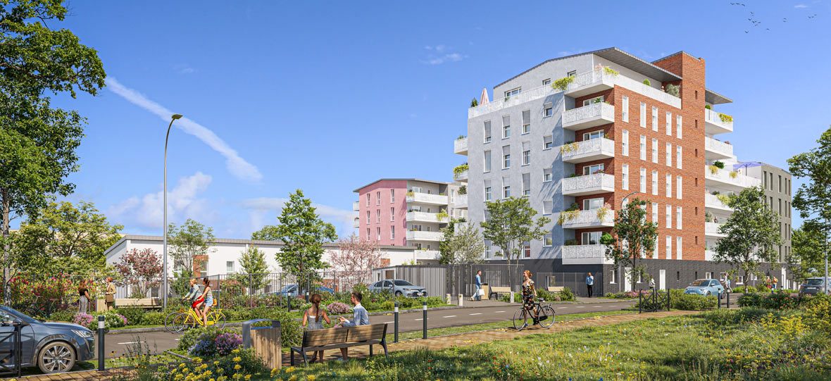 Jardin Cézanne - programme immobilier neuf CORBEIL-ESSONNES (91) - LLI - ANRU - TVA Nominale - TVA réduite - LMNP NON GERE