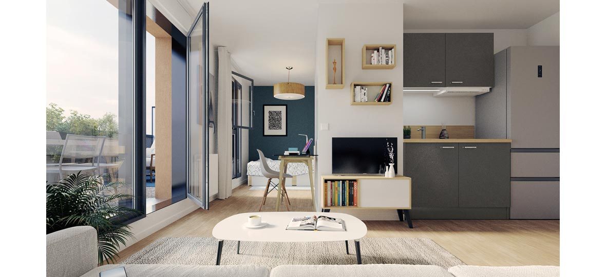 My Work Vendée - programme immobilier neuf LA ROCHE-SUR-YON (85) - LLI - TVA Nominale - LMNP NON GERE