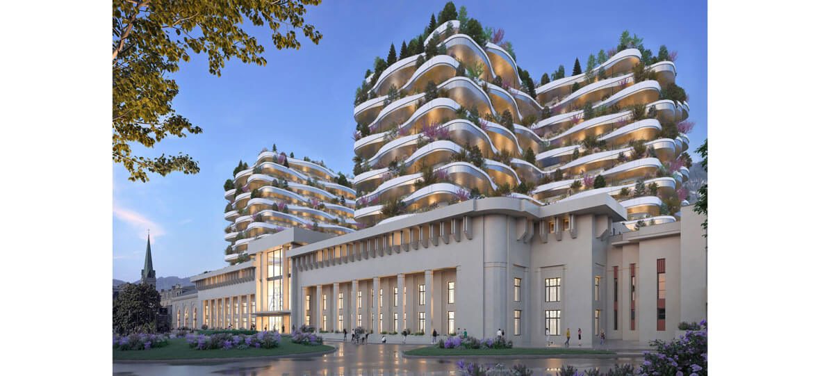 LES NOUVEAUX THERMES - programme immobilier neuf AIX-LES-BAINS (73) - TVA Nominale - LMNP NON GERE