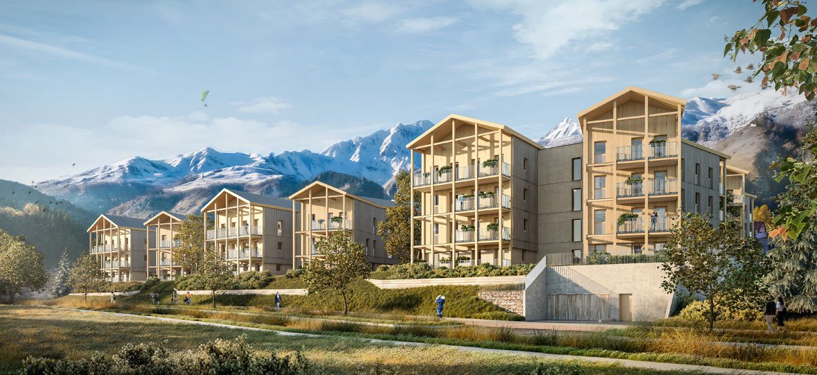 TERRES DES ALPINS - programme immobilier neuf BOURG-SAINT-MAURICE (73) - TVA Nominale - LMNP NON GERE