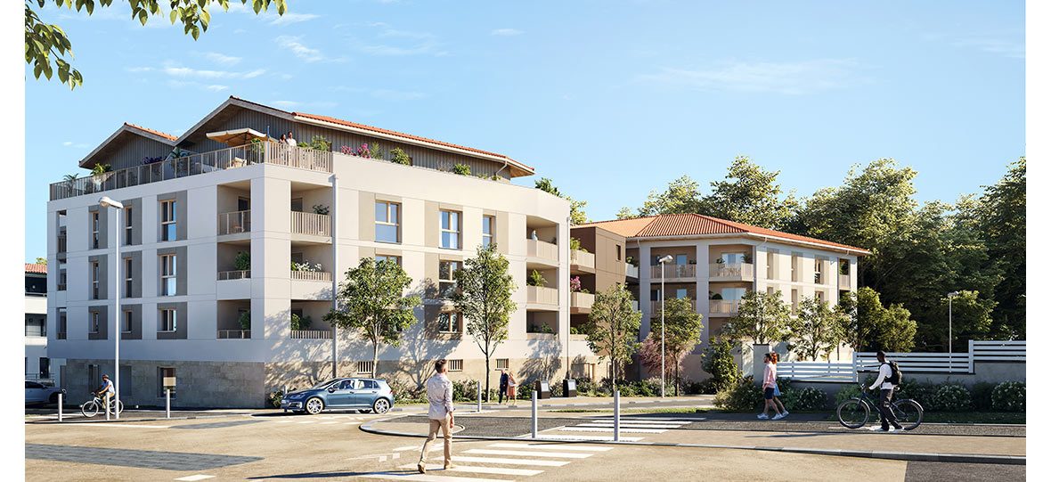 Lou Arriou - programme immobilier neuf ANGLET (64) - LLI - TVA Nominale - LMNP NON GERE