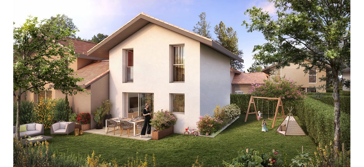 LE CHANT DES COLLINES - MAISONS - programme immobilier neuf ALLINGES (74) - TVA Nominale
