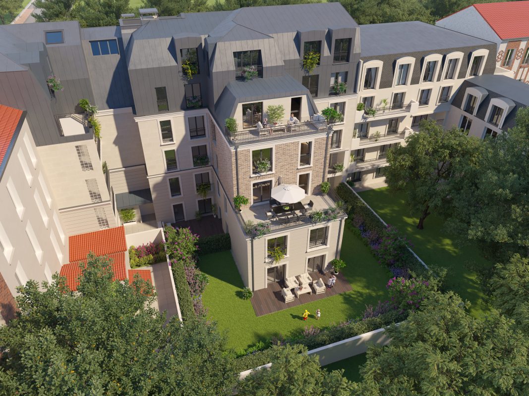 VILLA CASSINA - programme immobilier neuf LA GARENNE-COLOMBES (92) - TVA Nominale