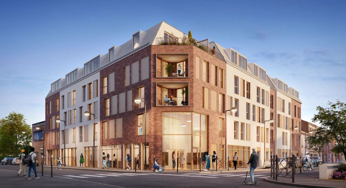 Studio 127 LILLE METROPOLE - programme immobilier neuf FACHES THUMESNIL (59) - Loueur en meublé