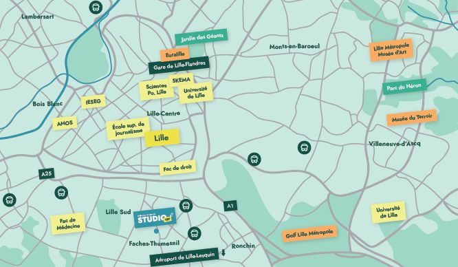 Studio 127 LILLE METROPOLE - vue 5