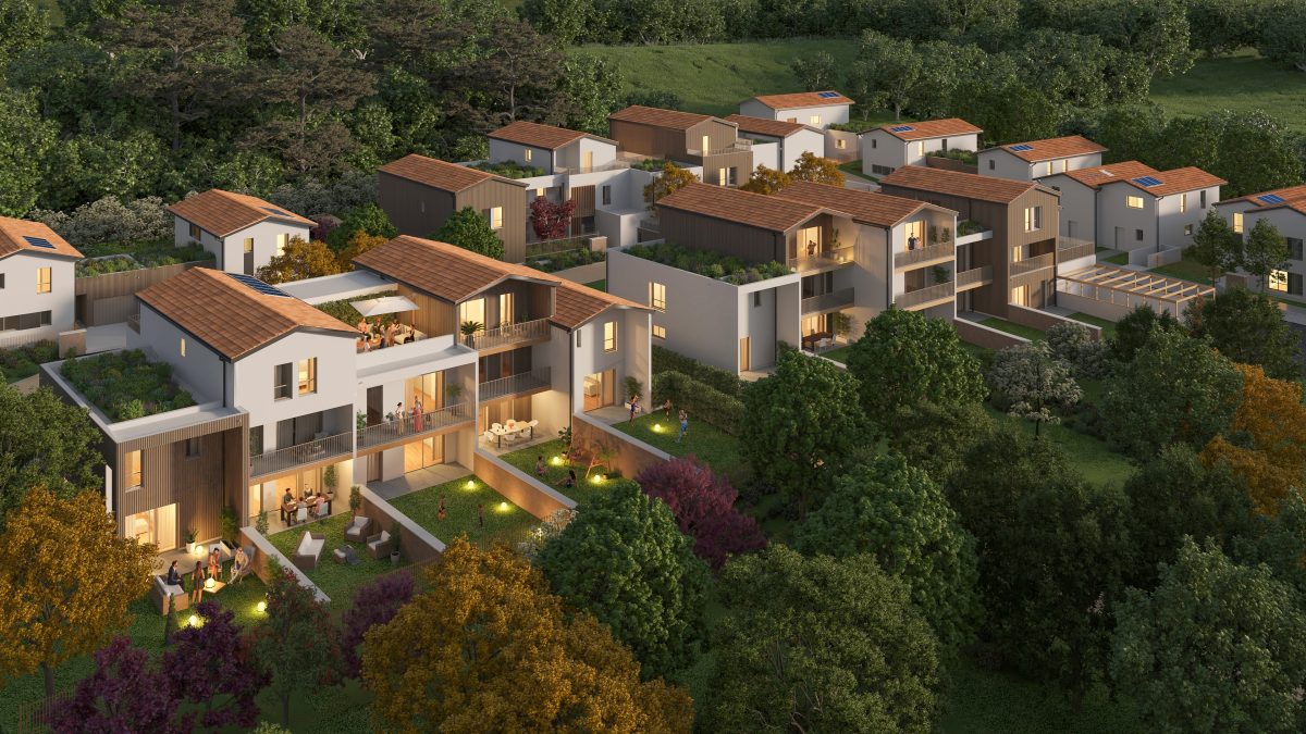 LE HAMEAU DES AMOUREUX - programme immobilier neuf DÉCINES-CHARPIEU (69) - Loi Jeanbrun, LMNP, LLI