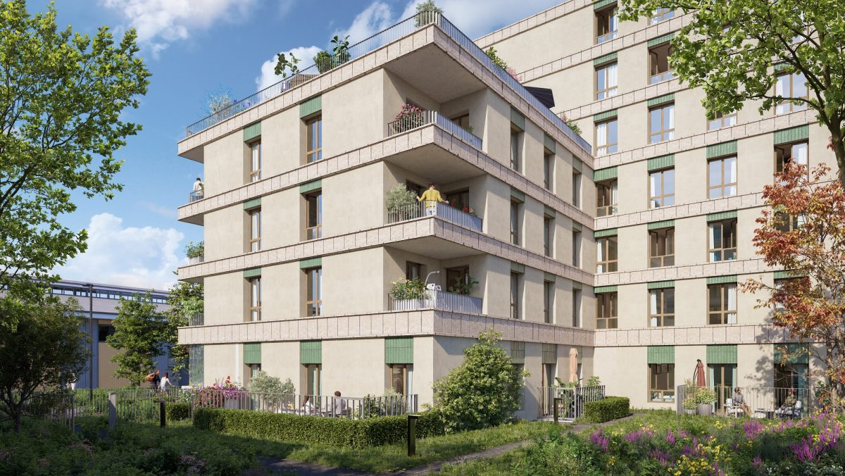 PASSERELLE DU CHEMIN VERT - programme immobilier neuf AUBERVILLIERS (93) - Loi Jeanbrun, LMNP