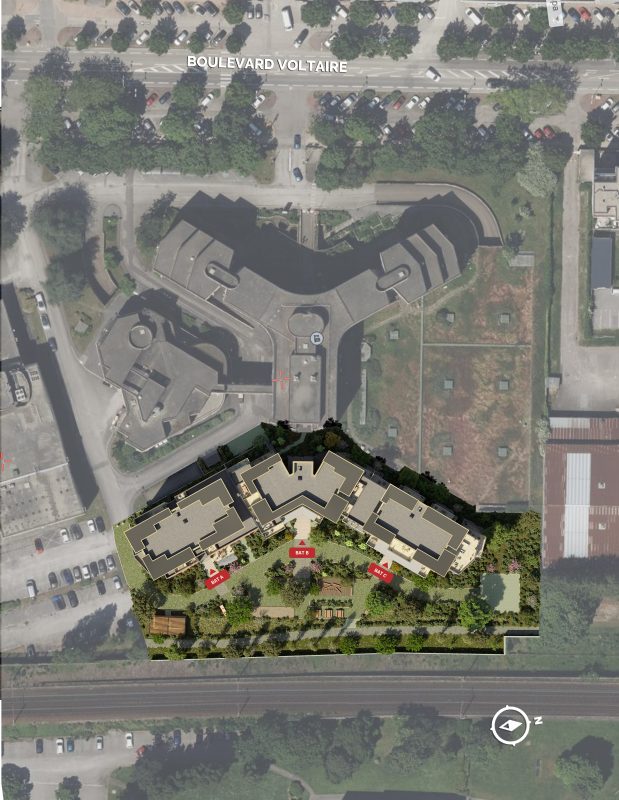 SQUARE VOLTAIRE - programme immobilier neuf DIJON (21) - Loi Jeanbrun, LMNP, LLI, Prix maîtrisé