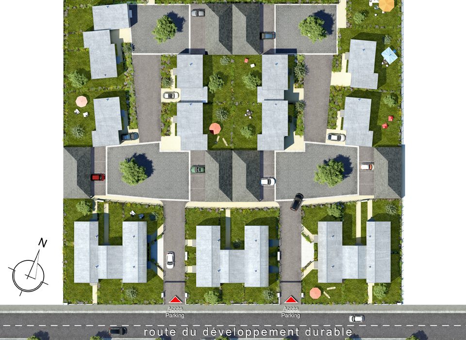 CÔTÉ JARDIN, CÔTÉ TERRASSE - MAISONS - programme immobilier neuf VILLECRESNES (94)